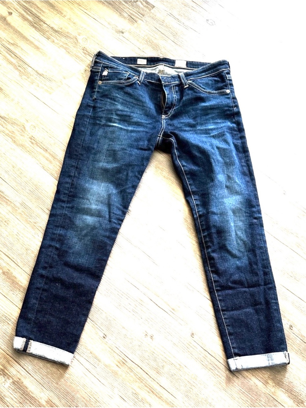 AG Adriano Goldschmied Stilt Rolled-Up Cigarette Skinny Leg Jeans Size 29